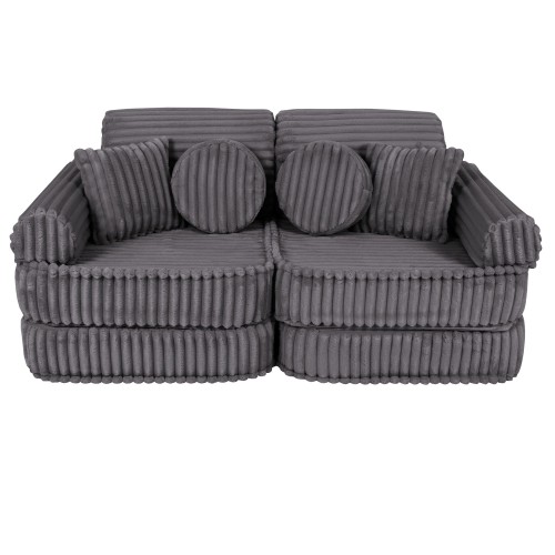 Churros Sofa Plus – Modułowa Sofa Dla Dzieci | 10 Elementów Color jurassic-grey