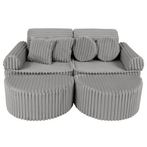 Churros Sofa Max – Modułowa Sofa Dla Dzieci | 12 Elementów Color moon-dust-grey