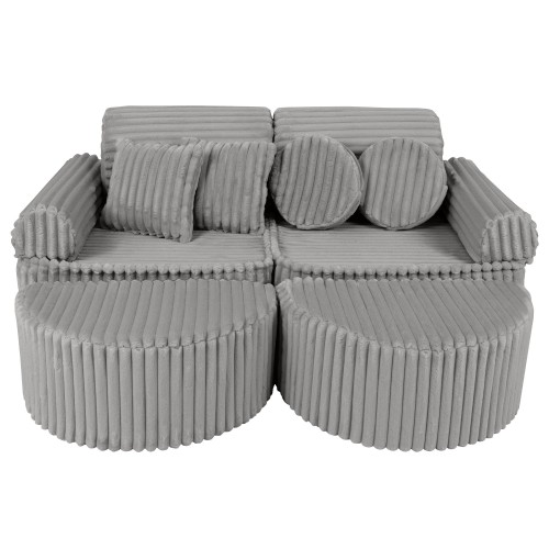 Churros Sofa Max – Modułowa Sofa Dla Dzieci | 12 Elementów Color moon-dust-grey
