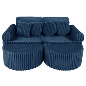 Churros Sofa Max – Modułowa Sofa Dla Dzieci | 12 Elementów Color midnight-blue