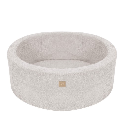 Okrągły Basen, 90x30cm, Champange - Ecru, Boucle, bez piłek