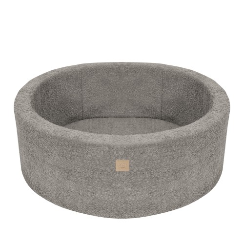 Okrągły Basen, 90x30cm, Tan-Beige, Boucle, bez piłek
