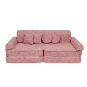 Tangle Modułowa Piankowa Sofa dla Dzieci | 8 Elementów Kolor Bubblegum Pink