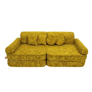 Tangle Modułowa Piankowa Sofa dla Dzieci | 8 Elementów Kolor Honey Mustard