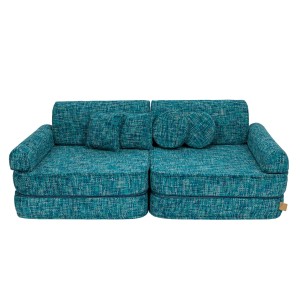 Tangle Modułowa Piankowa Sofa dla Dzieci | 8 Elementów Kolor Lagoon Blue