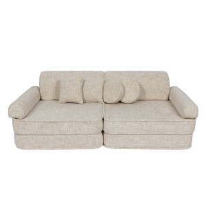 Tangle Modułowa Piankowa Sofa dla Dzieci | 8 Elementów Kolor Marshmallow Beige