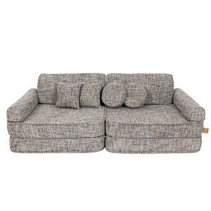 Tangle Modułowa Piankowa Sofa dla Dzieci | 8 Elementów Kolor Moon Grey