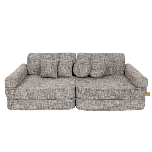 Tangle Modułowa Piankowa Sofa dla Dzieci | 8 Elementów Kolor Moon Grey