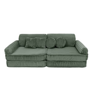 Sofa Modułowa dla Dziecka – 10 Elementów | Churros Kolor olive-sage-green