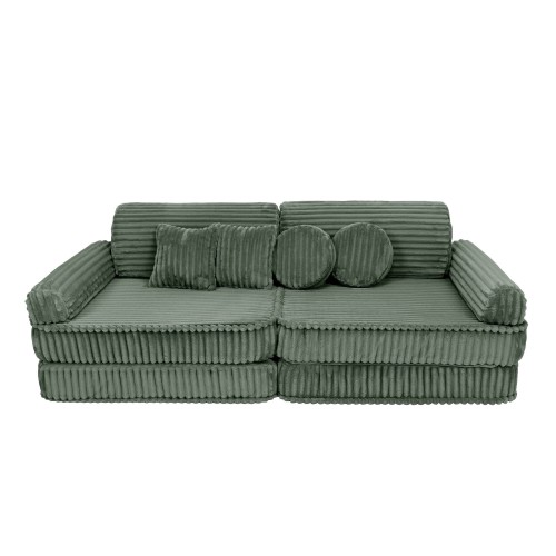 Sofa Modułowa dla Dziecka – 10 Elementów | Churros Kolor olive-sage-green