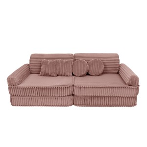 Sofa Modułowa dla Dziecka – 10 Elementów | Churros Kolor ruby-chocolate-pink
