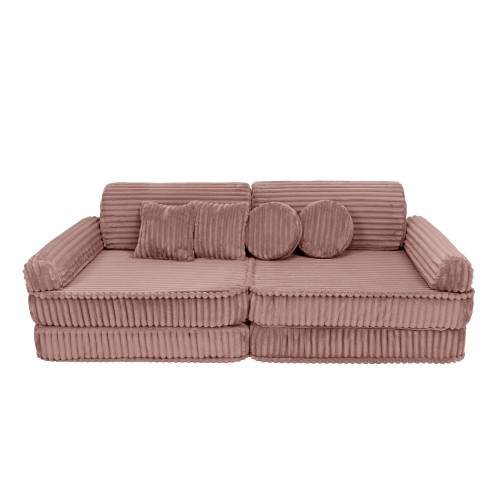 Sofa Modułowa dla Dziecka – 10 Elementów | Churros Kolor ruby-chocolate-pink