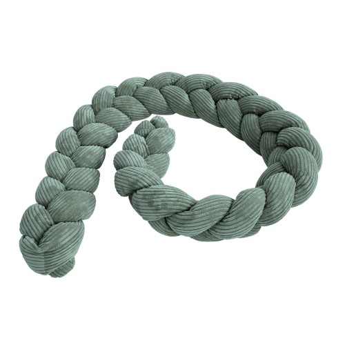 Warkocz Ochronny do Łóżeczka – Miękki Ochraniacz dla Dziecka | Aesthetic Kolor olive-green Rozmiar 3.0m