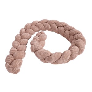 Warkocz Ochronny do Łóżeczka – Miękki Ochraniacz dla Dziecka | Aesthetic Kolor powder-pink Rozmiar 2,0m