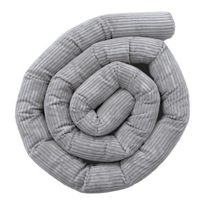 Ochraniacz Wałek dla Dziecka do Łóżeczka – Safe Roll | Aesthetic Kolor grey-3 Rozmiar 2m