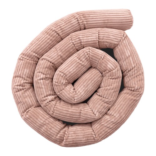 Ochraniacz Wałek dla Dziecka do Łóżeczka – Safe Roll | Aesthetic Kolor powder-pink Rozmiar 3m