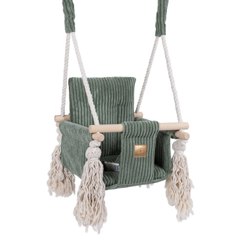Huśtawka dla Dziecka do Domu – Square Swing | Aesthetic Kolor olive-green
