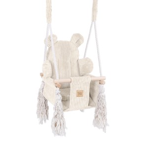 Huśtawka dla Dziecka do Domu – Square Swing | Aesthetic Kolor ecru-1