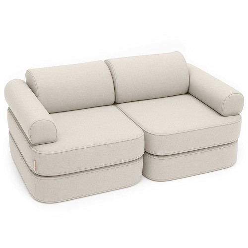 Sofa Modułowa dla Dziecka Plus – 6 Elementów | Outzy Kolor Oat Blush Beige