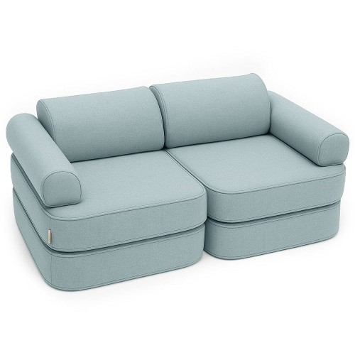 Sofa Modułowa dla Dziecka Plus – 6 Elementów | Outzy Cloudberry Sky Blue