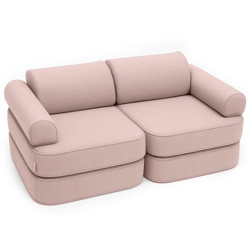 Sofa Modułowa dla Dziecka Plus – 6 Elementów | Outzy Rosy Dune Pink