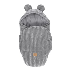 Rożek niemowlęcy z uszami misia | Aesthetic Grey