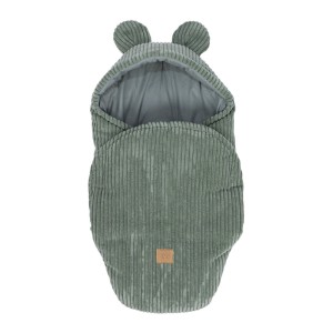 Rożek niemowlęcy z uszami misia | Aesthetic Olive Green