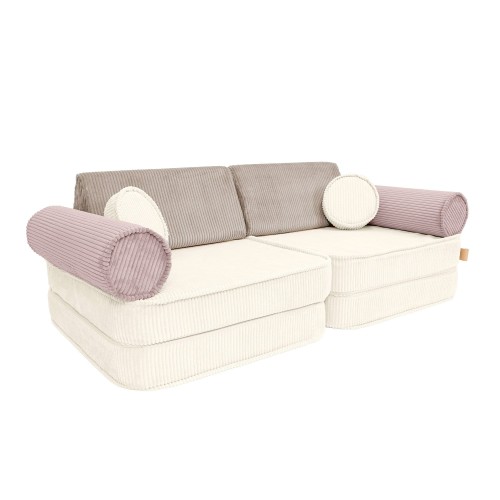 Sofa Modułowa Premium dla Dziecka – 8 Elementów | Aesthetic Latte Macchiato