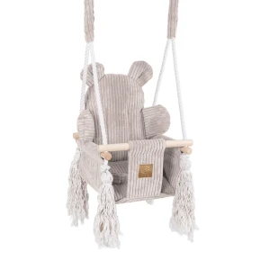 Huśtawka dla Dziecka do Domu – Bear Swing | Aesthetic Kolor ecru-1