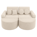 Sofa Modułowa dla Dziecka Max - 12 Elementów | Aesthetic Kolor Ecru