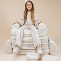 Sofa Modułowa dla Dziecka Basic - 4 Elementy | Aesthetic khaki