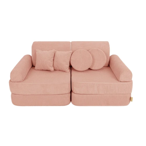 Sofa Modułowa dla Dziecka Plus - 10 Elementów | Slimcord Ceglany