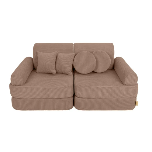 Sofa Modułowa dla Dziecka Plus - 10 Elementów | Slimcord Brązowy