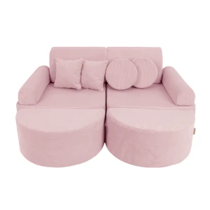 Sofa Modułowa dla Dziecka Max - 12 Elementów | Slimcord Różowy