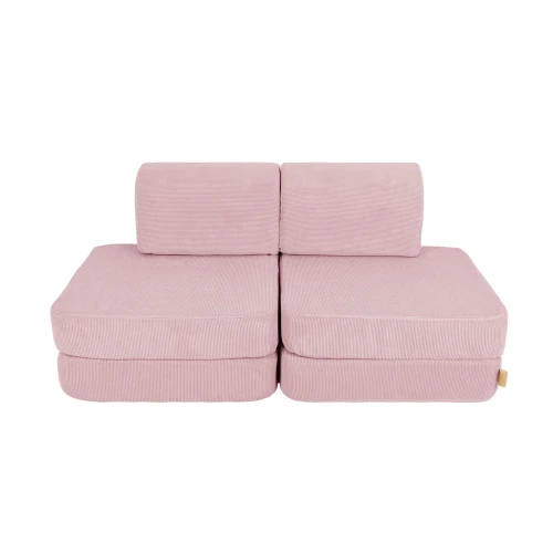 Sofa Modułowa dla Dziecka Basic - 4 Elementy | Slimcord Różowy