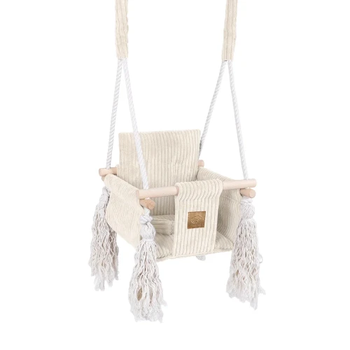 Huśtawka dla Dziecka do Domu – Square Swing | Aesthetic Vanilia