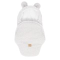 Otulacz dla Niemowlaka z Uszami Misia – Bearly brudna-biel