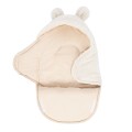 Otulacz dla Niemowlaka z Uszami Misia – Bearly brudna-biel
