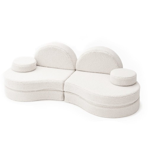 Sofa Modułowa dla Dziecka Coccolo  – 6 Elementów | Bearly Off White