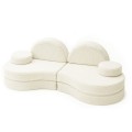 Sofa Modułowa dla Dziecka Coccolo  – 6 Elementów | Bearly kremowy