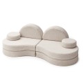 Sofa Modułowa dla Dziecka Coccolo  – 6 Elementów | Bearly ciemny-braz