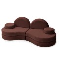 Sofa Modułowa dla Dziecka Coccolo  – 6 Elementów | Bearly ciemny-braz