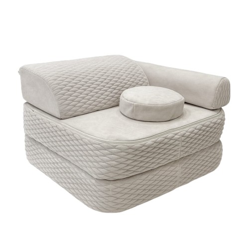Półsofa Modułowa dla Dziecka – 4 Elementy | Dune | 60cm  Kolor  bright-white