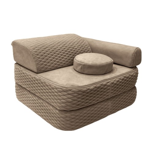 Półsofa Modułowa dla Dziecka – 4 Elementy | Dune | 60cm silver-cloud