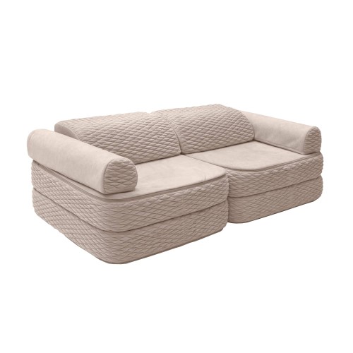 Sofa Modułowa dla Dziecka Pocket Plus – 8 Elementów | Dune tofu