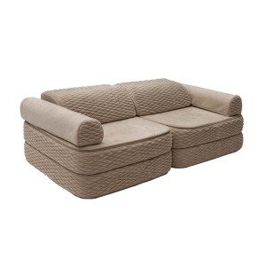 Sofa Modułowa dla Dziecka Pocket Plus – 8 Elementów | Dune silver-cloud