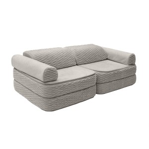 Sofa Modułowa dla Dziecka Pocket Plus – 8 Elementów | Dune sand-dollar