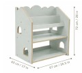 MeowBaby Montessori Bookcase– MDF House Bookshelf Color mint