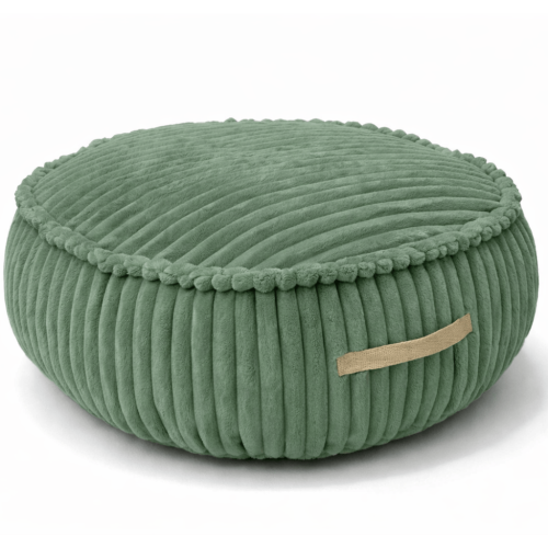 Churros Pufa Okrągła, Olive Sage Green
