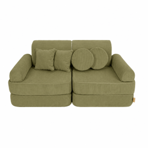 Sofa Modułowa dla Dziecka Plus - 10 Elementów | Slimcord, Lime